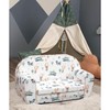 Delsit Kids 100% Cotton Loveseat Sofa, Hot Air Balloons, 30"W