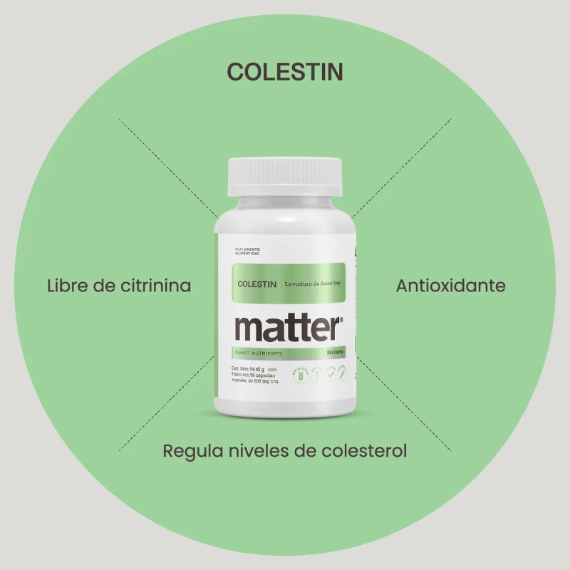 Colestin Matter , Antioxidante, Levadura Arroz Rojo 90 Caps