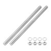 uxcell 2pcs Fully Threaded Rod, M12 x 200mm Stainless Steel