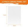 FIXWAL Canvas Boards for Painting 12 Pack, 5x7 Inch Art