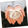 Baluue Heart Shaped Ring Storage Box Durable Jewelry Packing Case