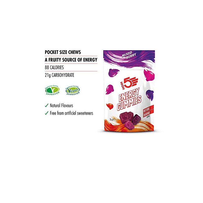 HIGH5 Energy Gummies – Schnell freisetzende Energie im Taschenformat für