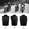 GARGOYLE BELLS Men's Denim & Leather Motorcycle Vest SOA Biker