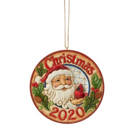 2020 Jim Shore Santa with Cardinal Dated Christmas Ornament 6006665