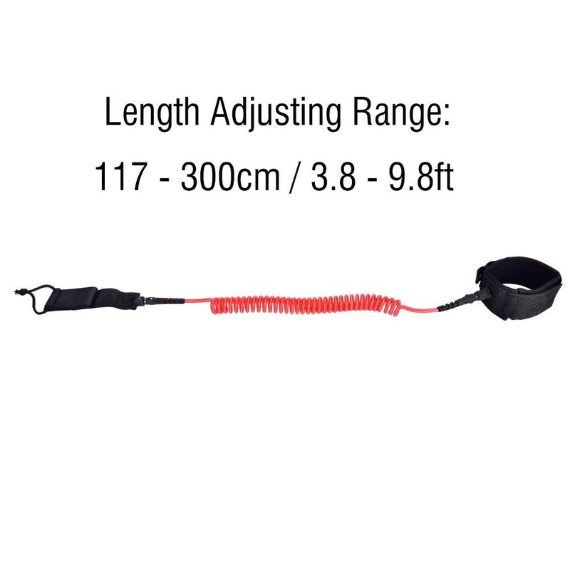 Surf Leash, Lightweight Comfortable Surfboard Leash High-Strength Coiled Foot Surfing