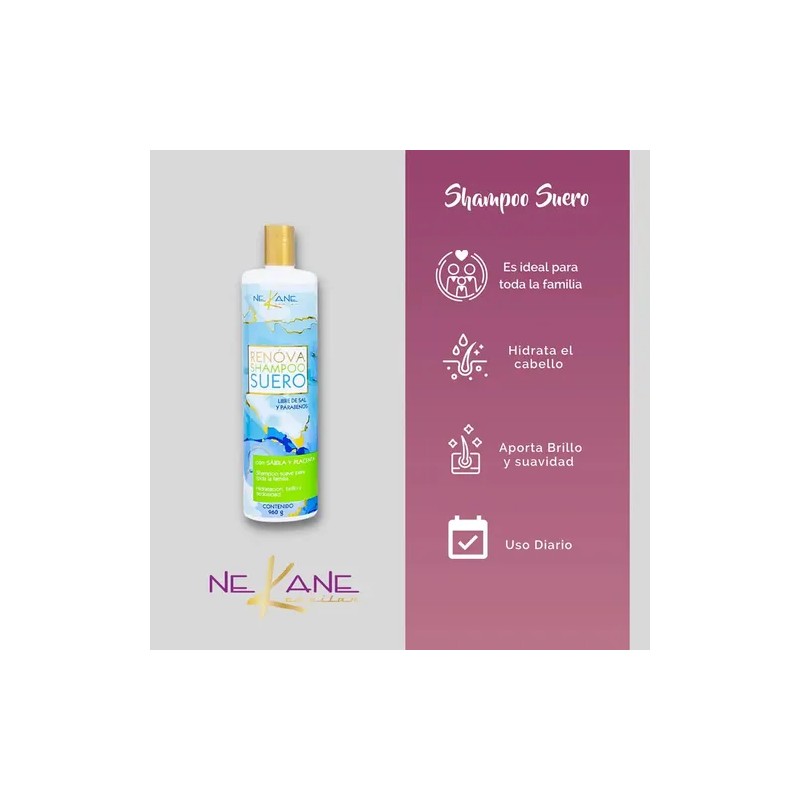Shampoo Capilar Suero Renova Nekane 960 G Sin Parabenos