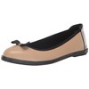Anne Klein Women's Ember Ballet Flat, Nude Black, 8.5