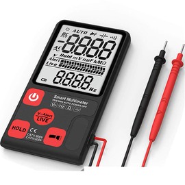 zmart Portable Digital Multimeter Large 3.5" LCD 3 Line Display Voltmeter AC DC Voltage NCV Resistance Ohm Hz Tester