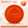 YJYQHYX 50 Pack Orange Charger Plates 13" Plastic Round Charger