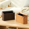 AIWE7D Mini Desk Trash Can, Desktop Trash Can Wood Grain,
