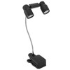 Clip On Light LED Double Headed 360 Degree Adjustable Rotatable