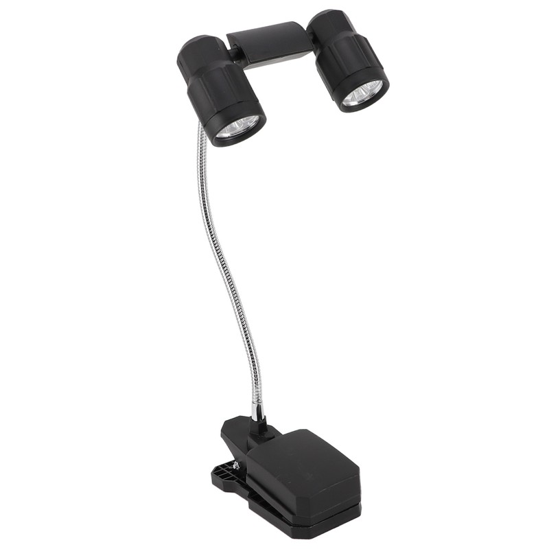 Clip On Light LED Double Headed 360 Degree Adjustable Rotatable