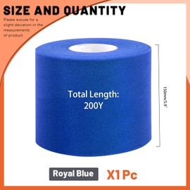 Tanstic 1Pcs Royal Blue Tulle Fabric Roll, 6 Inch x 200 Yards Tulle Ribbon Fabric Spool Fabric Tulle Roll for DIY Tutu Bow, Birthday Party Wedding Decorations