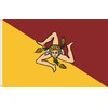 WORLDFLAGS SICILY FLAG ITALY 90D SILK SATIN QUALITY SIZE OF