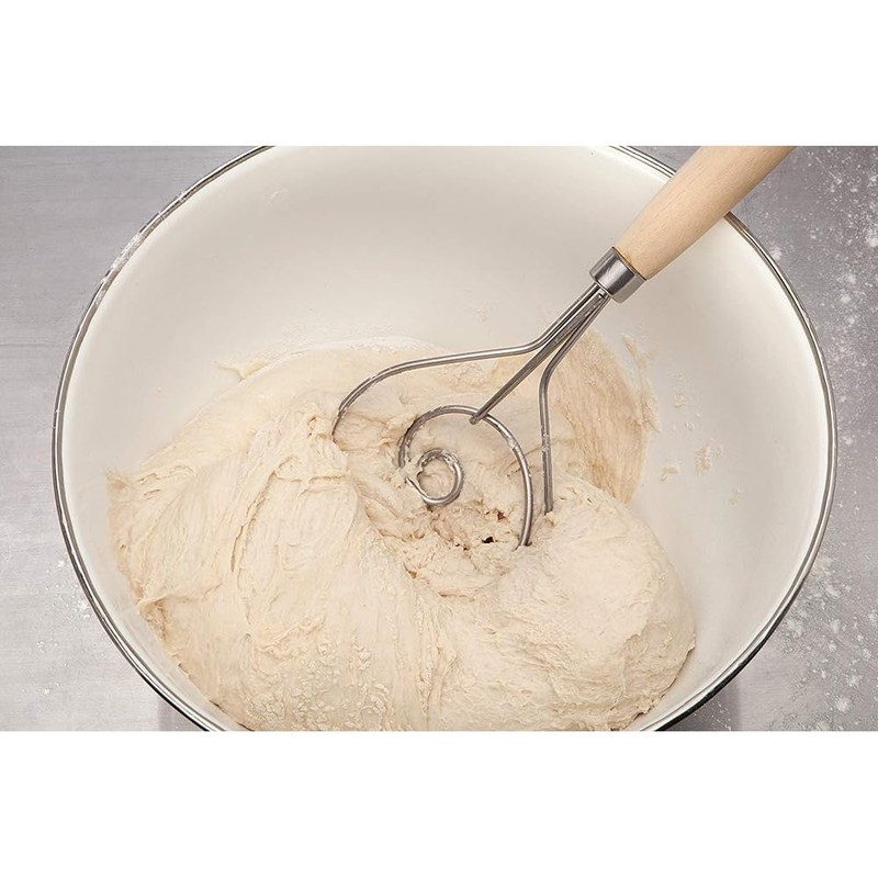 Mrs. Anderson’s Baking Dough Whisk, 18/8 Stainless Steel Blade, 12-inches