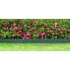 Evelyne Garden Border Edging: Wooden Fence Design - 8pcs Green