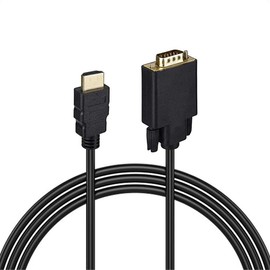 MMOBIEL HDMI to VGA Cable HDMI Male to VGA Male D-SUB 15 Pin M/M Gold-Plated 1.8 m