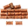 15g Bali Coil Tube Beads Copper Plated 9mm Approx 16