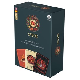 Plunna Savor Card Game - Bilingual Card Games for Teens, Boys, Girls, Tweens - Social Fun for Kids Ages 10+ & Adults - Travel Card Games