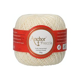 Anchor 4772012-06650 Crochet Yarn, 100% Cotton, 6650, Thickness 12, 85 g