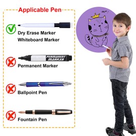 Zayvor 10 Dry Erase Circles Dot,Removable Vinyl Dots Stickers Colorful Wall Decal Classroom Tables,Home Office School Teaching Students Back to School Supplies Decorations, 11 Inch