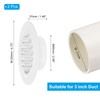 PATIKIL 3" Round Air Vent Cover, 2pcs 304 Stainless Steel