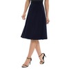 Urban CoCo Women's A-Line Elastic High Waist Flare Work Midi