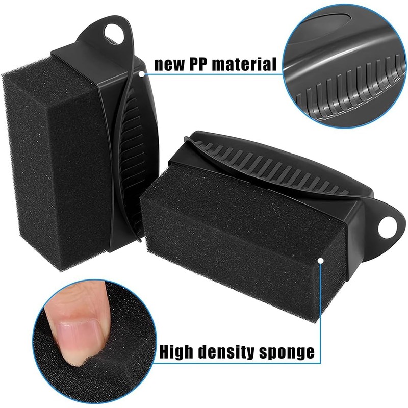 2Pcs Car Wheel Waxing Sponge and Tire Shine Applicator Pad