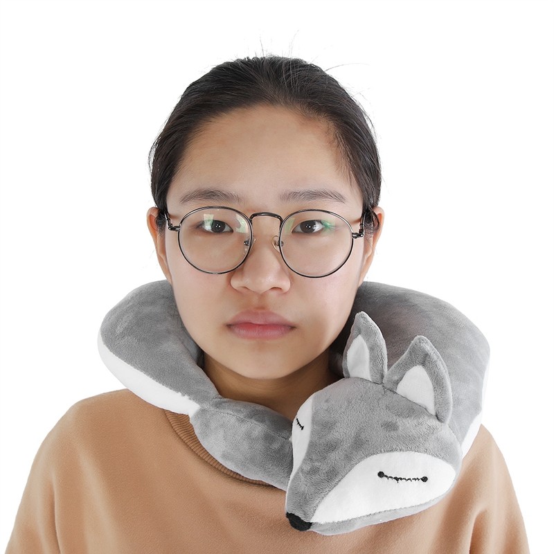 Fox Shape Travel Neck Pillow Soft Air U Shape Health