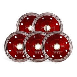 YIJING 5pcs/Box 4" Super Thin Diamond Cutting Blade Porcelain Tile Saw Blade with Arbor 7/8" or 5/8" Match with Hand-Held Grinder (4”-5pc)