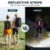LAMA 2 Pack Waterproof Rain Cover for Backpack, Reflective Rucksack