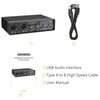 USB Audio Interface, LiNKFOR 2i2 Audio Interface for PC 24
