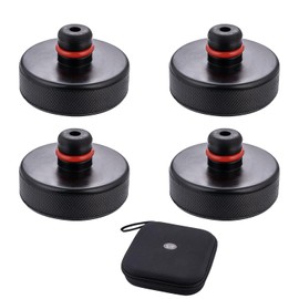 KATSU 4 Pack Lifting Jack Pad Compatible with Teslä Model 3/Y/S/X Rubber Lifting Pucks Chassis Jack Point Pad Adapter in Storage Carry Bag