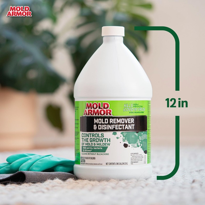 Mold Armor Mold Preventer, Disinfectant and Flood Cleanup, 1 gal.,