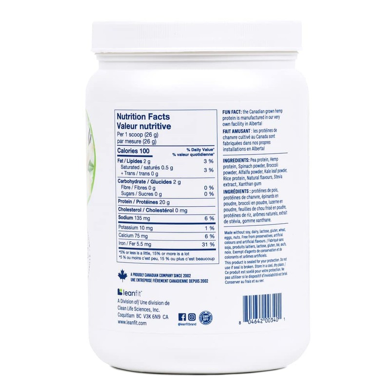 LEANFIT PLANT-BASED PROTEIN & GREENS Natural Vanilla – 20g Plant
