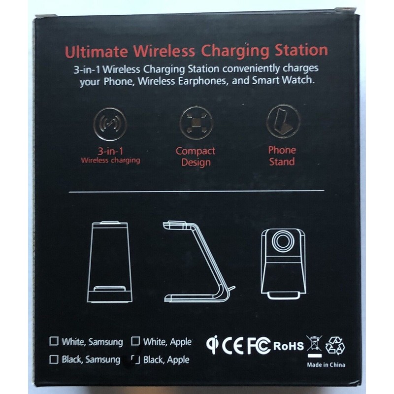 T3 3 in 1 Wireless Charging Station. For Apple Products.