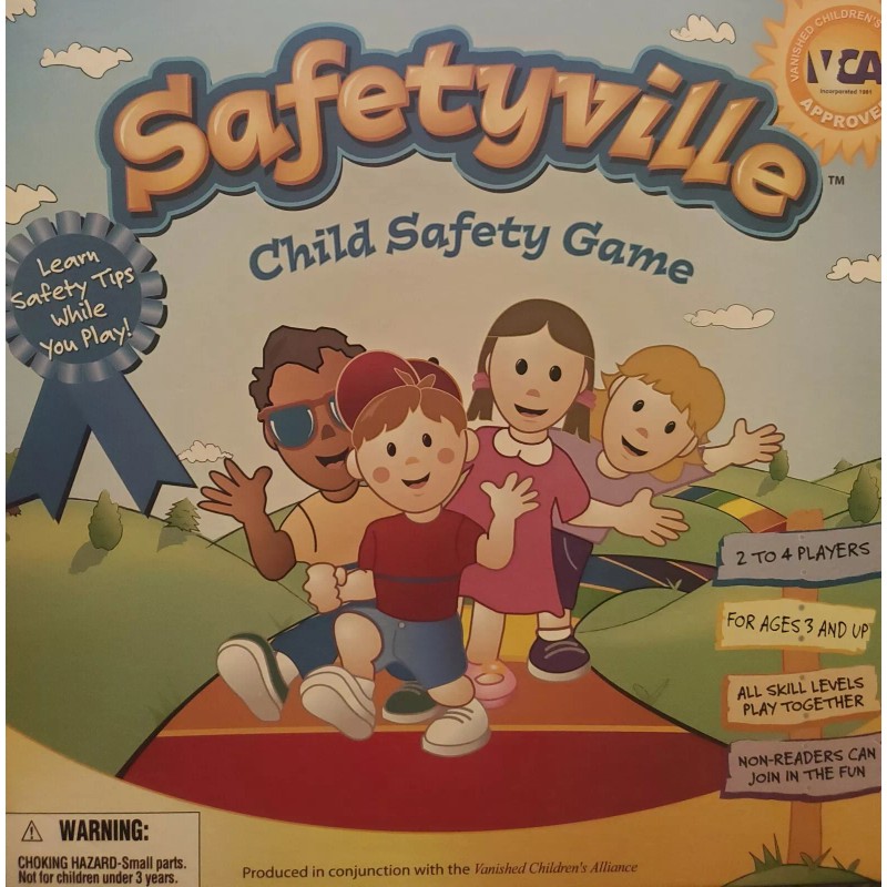 Kidz-idz Safetyville Child Safety Board Game 2003 Kids Educational VTG