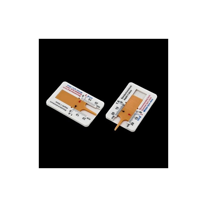 RHINORO (Pack of 2) Car Van Tyre Tire Depth Gauge