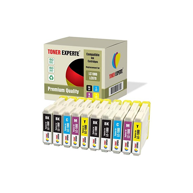 TONER EXPERTE LC1000 10 XL Printer Cartridges Compatible with DCP-130C