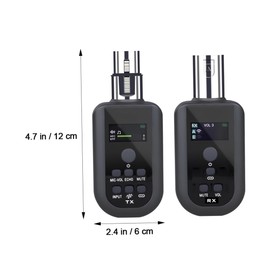 Totority 1set Wireless Microphone System Versatile Wireless Audio Transmission Transmitter and Receiver for Sound Quality and Easy Setup for Performers and Speakers
