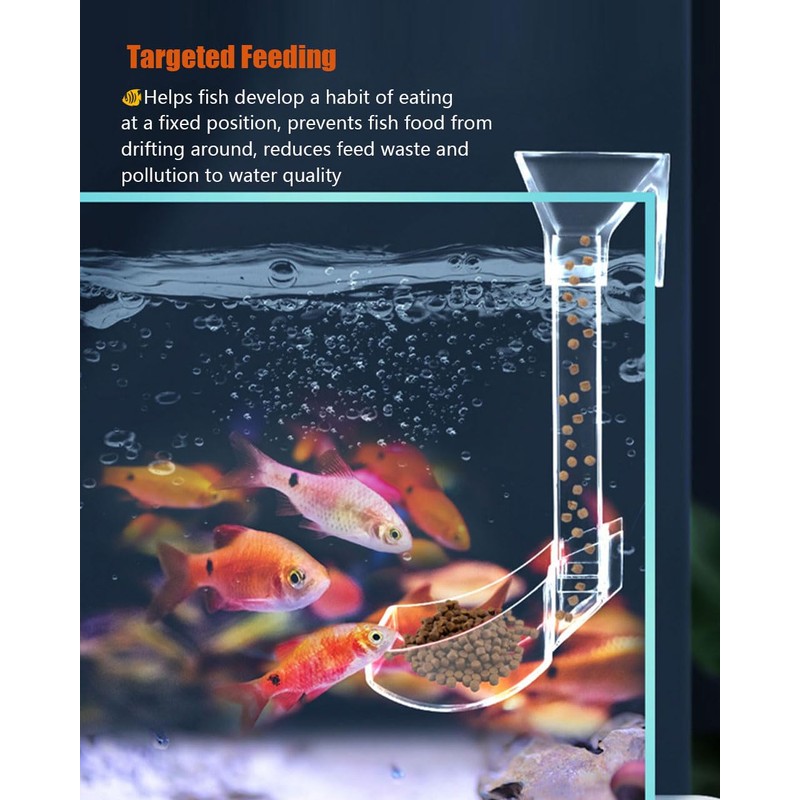 KINGYEENUO Shrimp Feeder Set - Aquarium Fish Feeder Tube Kit