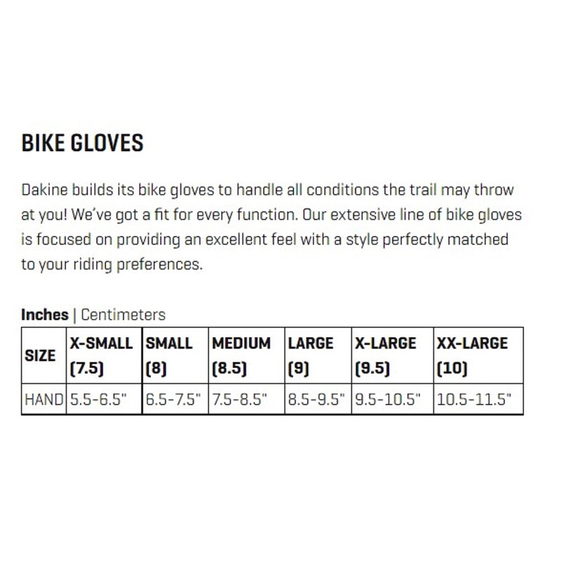 Dakine Mens Syncline Gel Full-Finger Breathable Mountain Biking Glove -