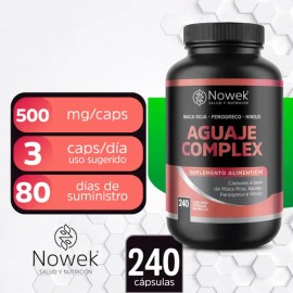 Aguaje Maca Negra Fenogreco Y Hinojo | Aguaje Complex Nowek 240 Capsulas