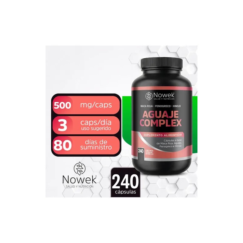 Aguaje Maca Negra Fenogreco Y Hinojo | Aguaje Complex Nowek