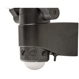 Maxsa 43218RS Battery-Powered Motion-Activated Dual-Head LED Security Spotlight, Black
