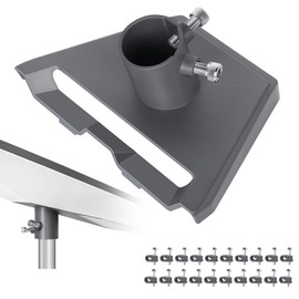 Pipe Adapter Mount for Starlink Gen 3, Starlink V3 Dish Heavy Duty Roof Pole Mounting Kit Connectors, Thickened Pole Mount Adapter Kit Accessories Compatible with 1-1.5'' Pipe, Easy Installation