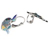 DOWAY Ocean Collection - Pendientes de aro esmaltados, diseño de