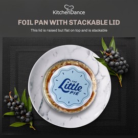 KitchenDance 4 oz Colored Portion Cups With Stackable Lid - Disposable Ramekins for Crème Brûlée, Flan & More - Ideal for Catering, Restaurants, Bakeries, Home Kitchens - A50 (Chocolate, 100)