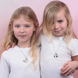 Volare Friendship Necklace Best Friend Necklace Bff Necklace Cat Necklace Couple Necklace (A)