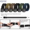 WERFORU Men's Nylon Belt, Military Tactical Belts Breathable Webbing Canvas